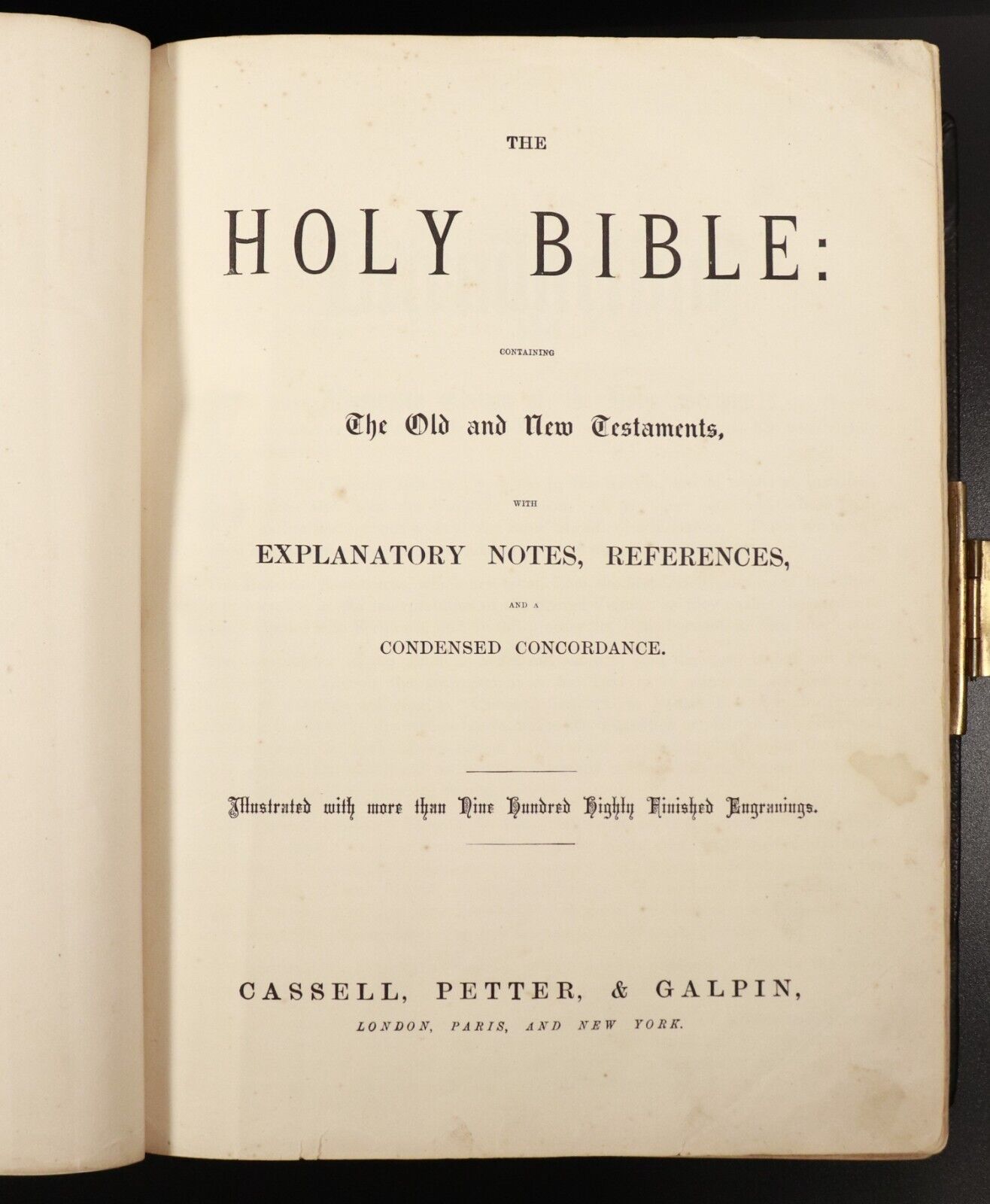 c1877 The Holy Bible With Australian Family Register + Photos Antiquarian Bible