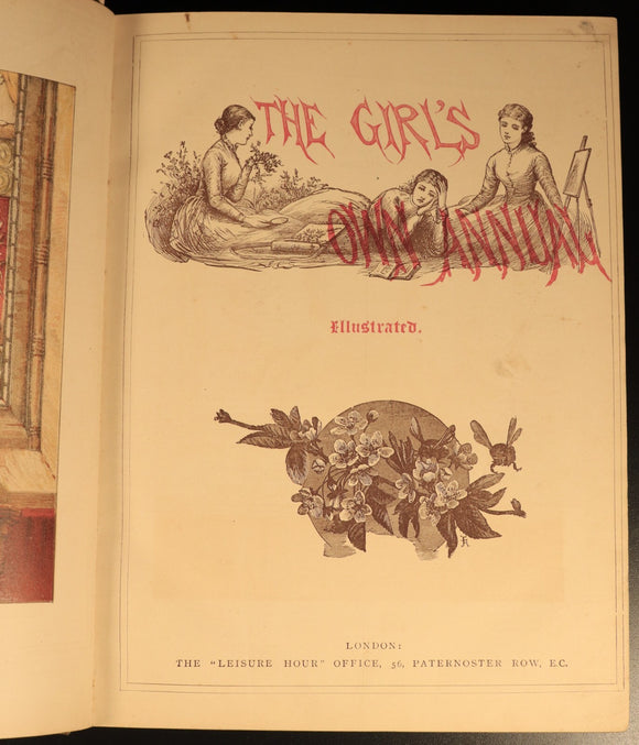 The Girls Own Annual 1882 Antique British Illustrated Girls Book Volume 3