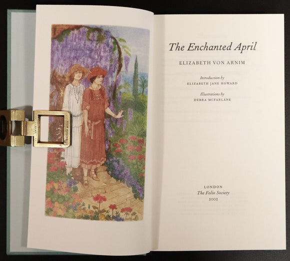 2002 The Enchanted April by Elizabeth Von Arnim Folio Society Fiction Book