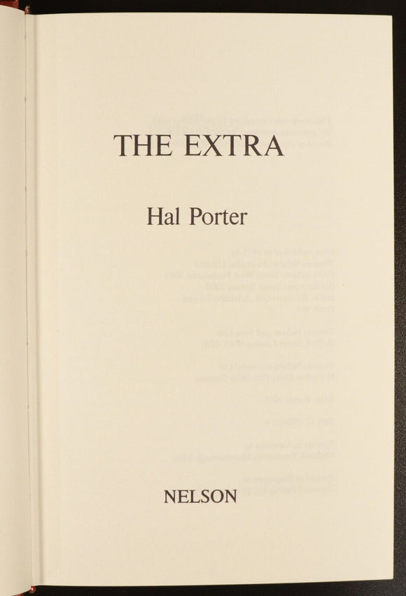 1975 The Extra by Hal Porter Vintage Australian Literature History Book