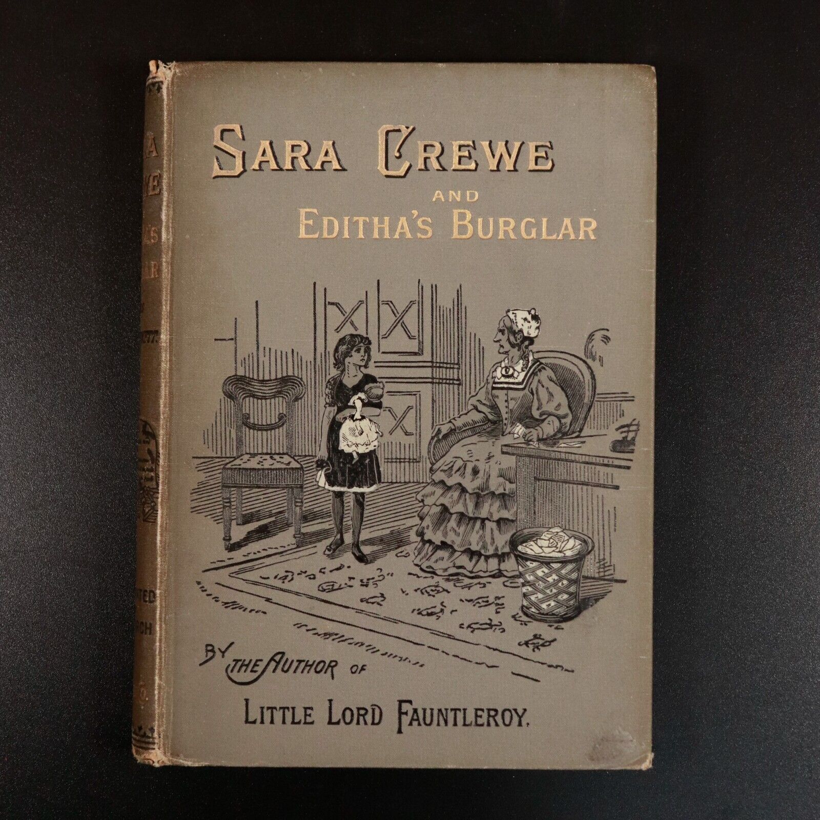 c1910 Sara Crewe & Editha's Burglar by F.H. Burnett Antique Childrens Book