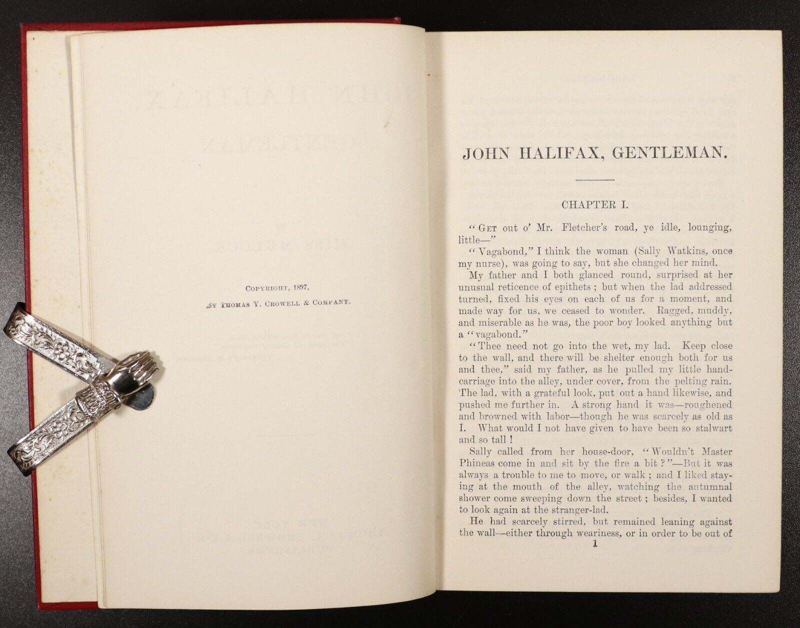 c1897 John Halifax, Gentleman by Miss Mulock Antiquarian British Literature Book