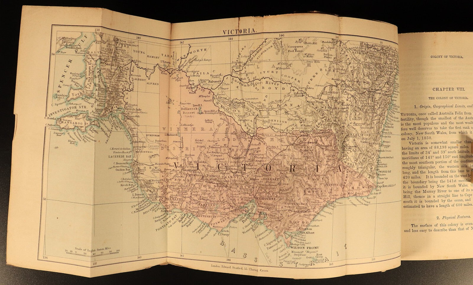 1880 Stanford's Geography & Travel: Australasia Antiquarian History Book Maps