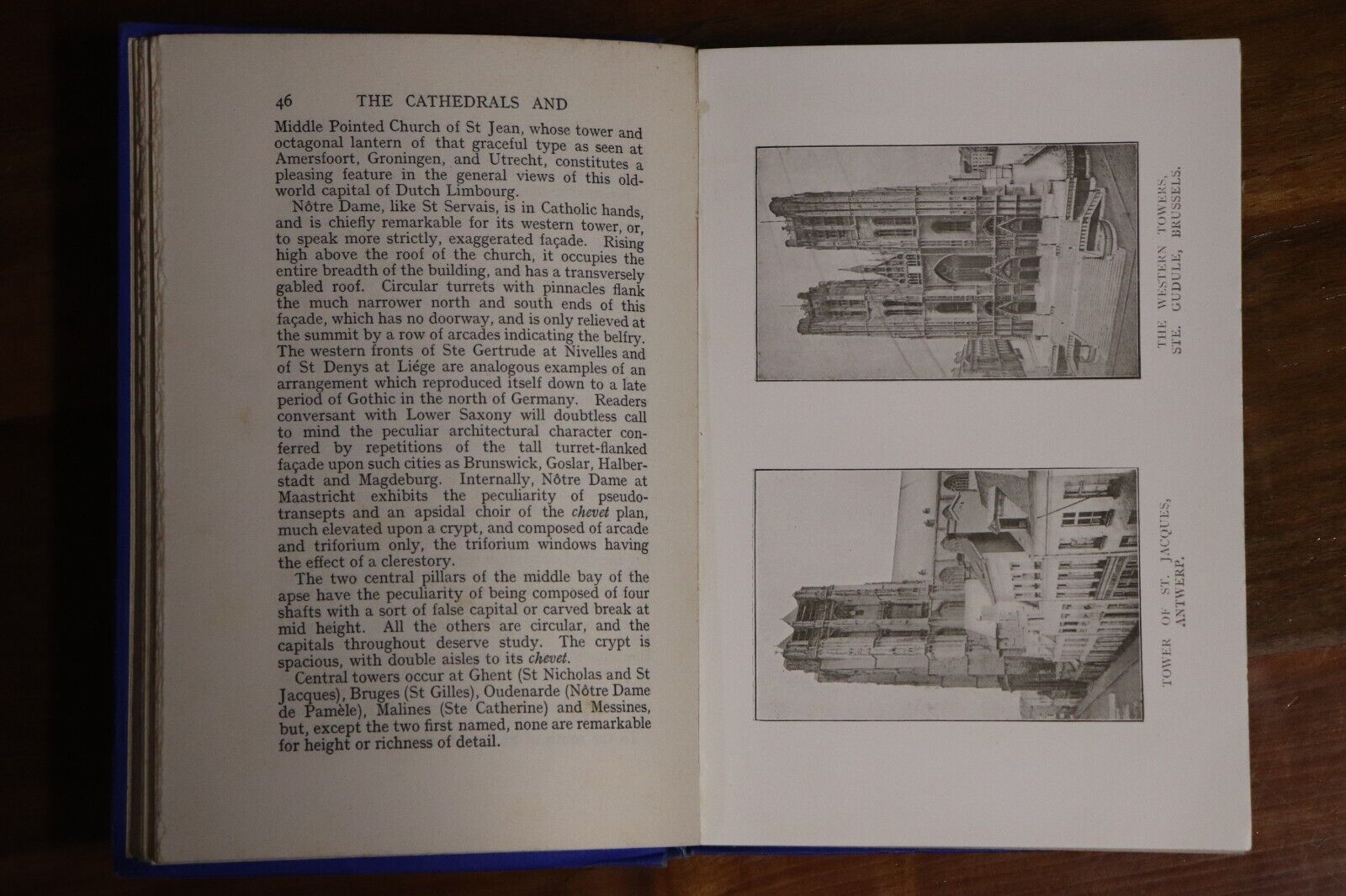 c1928 The Cathedrals & Churches Of Belgium European Architectural History Book