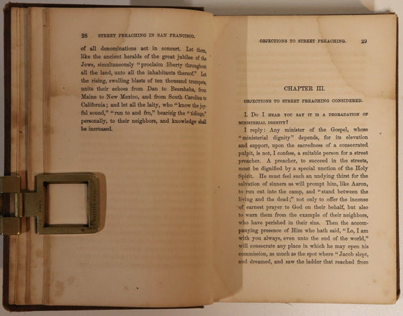 1856 Seven Years Street Preaching In San Francisco Antique Theology Book