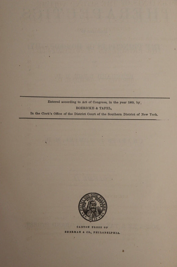 The Science Of Therapeutics by Bernhard Baehr - 1870 - Antique Medical Book