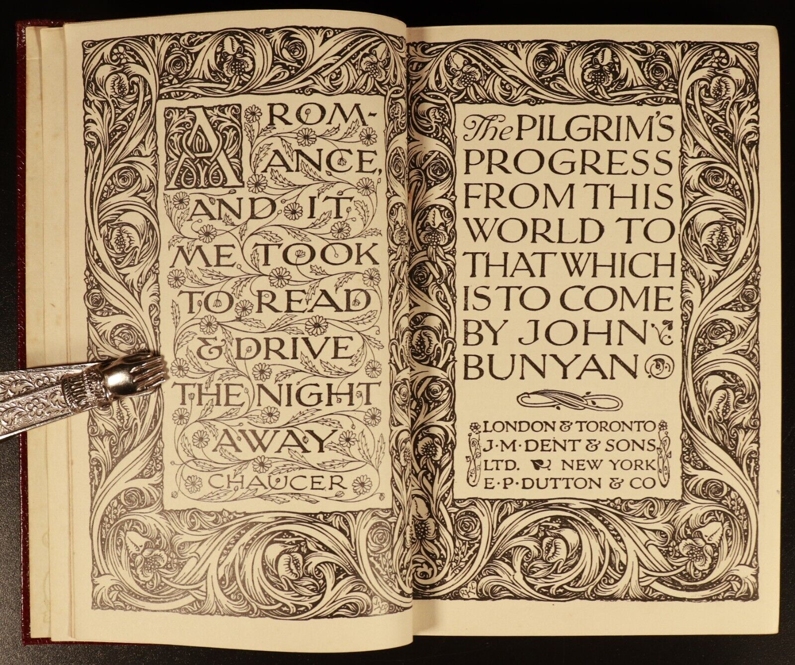 1924 The Pilgrim's Progress by John Bunyan Antique Christian Literature Book