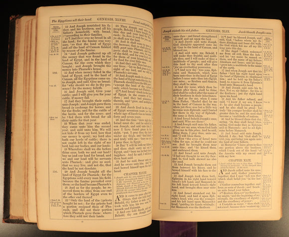 1853 The Prince James Holy Bible Antiquarian Bible With Ephemera Postcards etc