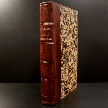 1826 Satires De Juvénal Traduites En Vers Français Antiquarian Poetry Book