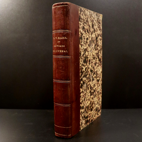 1826 Satires De Juvénal Traduites En Vers Français Antiquarian Poetry Book
