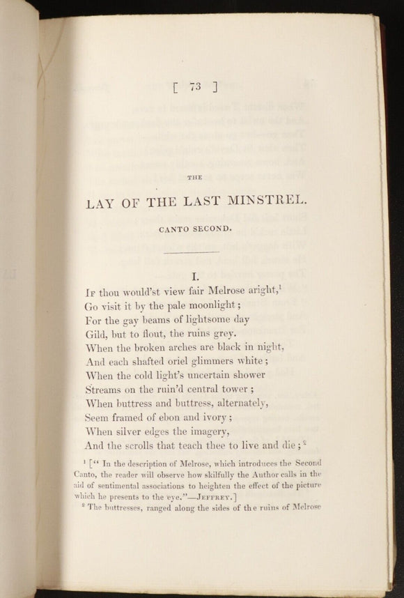 1833 4vol Poetical Works Of Sir Walter Scott Bart. Antiquarian Poetry Books