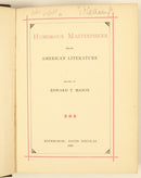 1886 Humorous Masterpieces Of American Literature Antique Literature Book-5