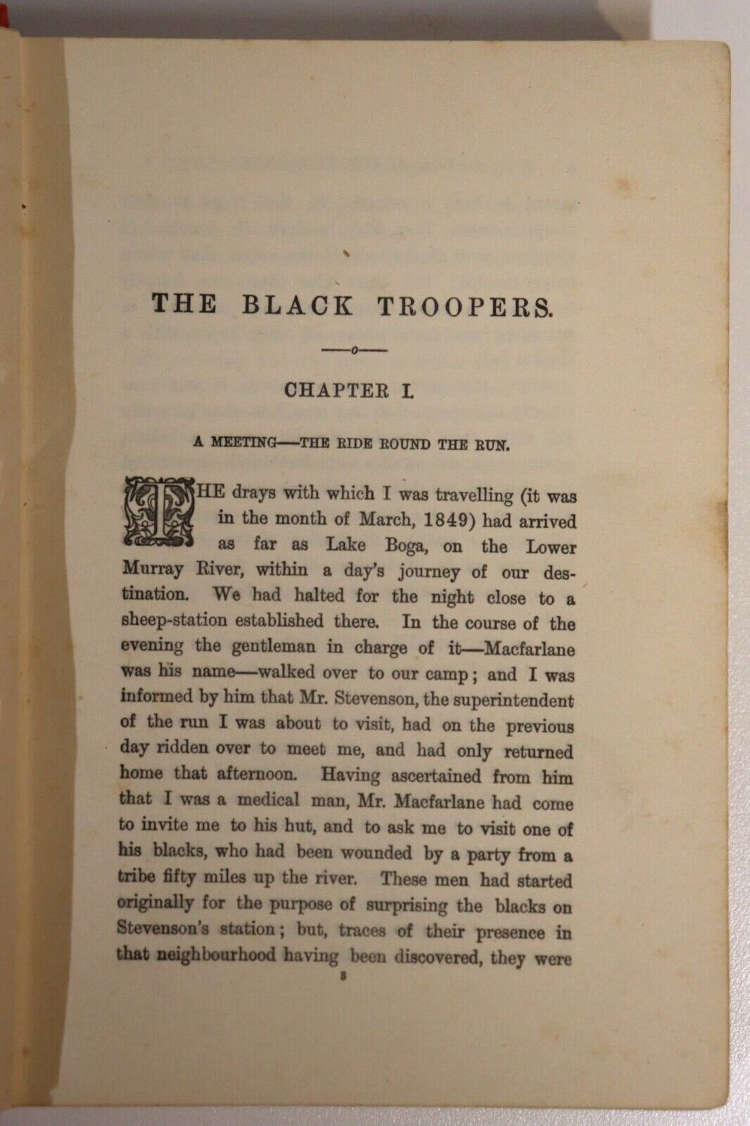 c1910 The Black Troopers & Other Stories Antique Australian Fiction Book