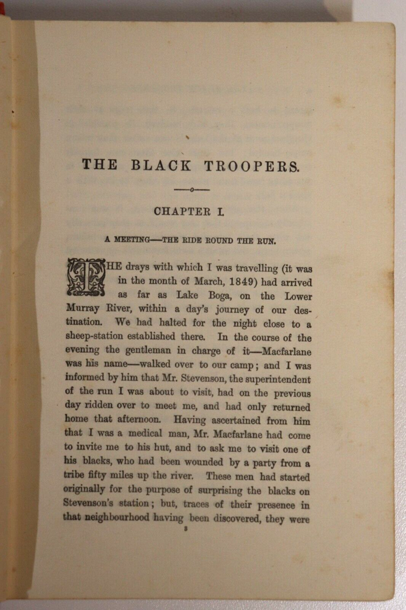 c1910 The Black Troopers & Other Stories Antique Australian Fiction Book