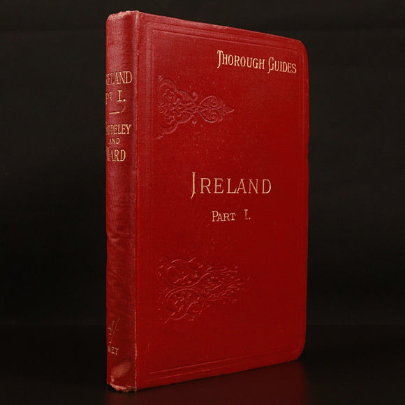 1902 Through Guide Series Ireland Part 1 Antique British Travel Guide w/Maps