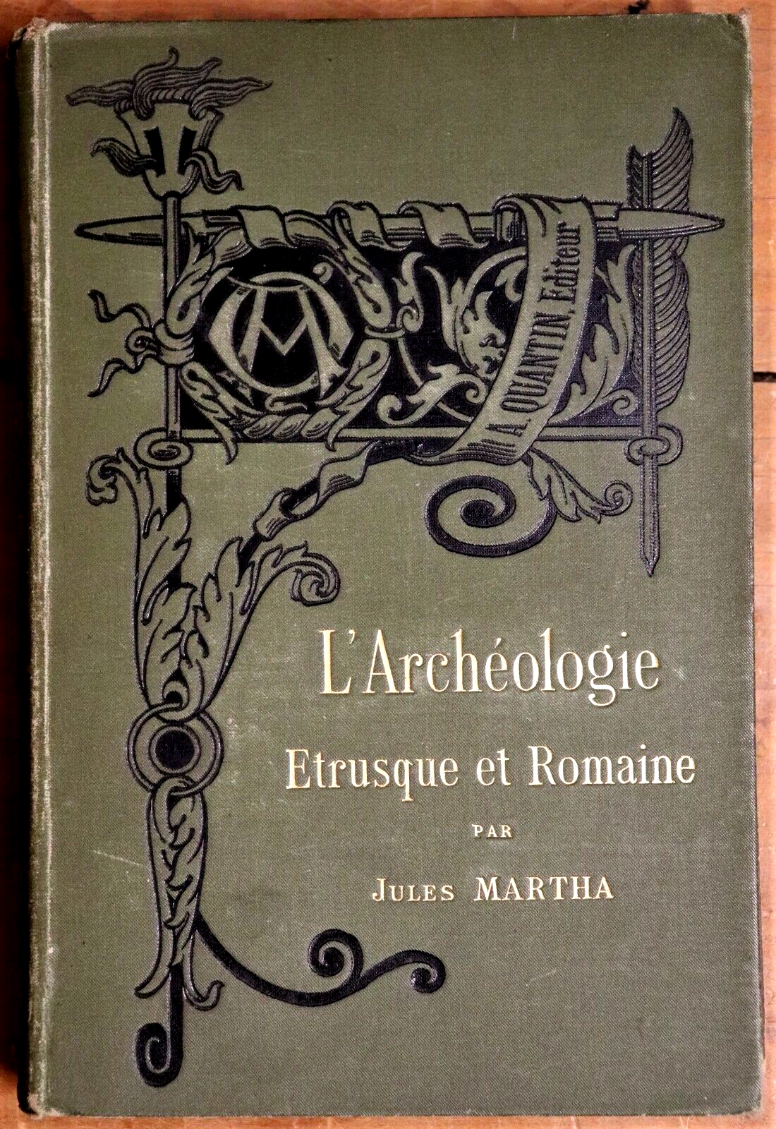 1884 Manuel d'Archéologie Etrusque et Romaine Antique Archeology History Book