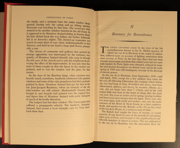 Springtime In Paris by Elliot Paul 1951 Antique French History & Travel Book