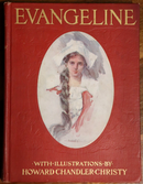 1906 Evangeline by Henry Longfellow Illustrated Antique American Poetry Book-1