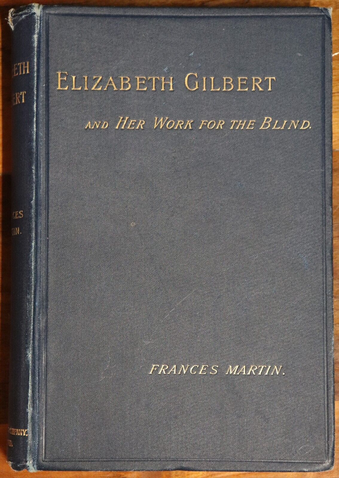 1891 Elizabeth Gilbert & Her Work For The Blind Antique Medical History Book