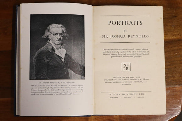 1952 Portraits by Sir Joshua Reynolds 1st Edition Vintage British History Book