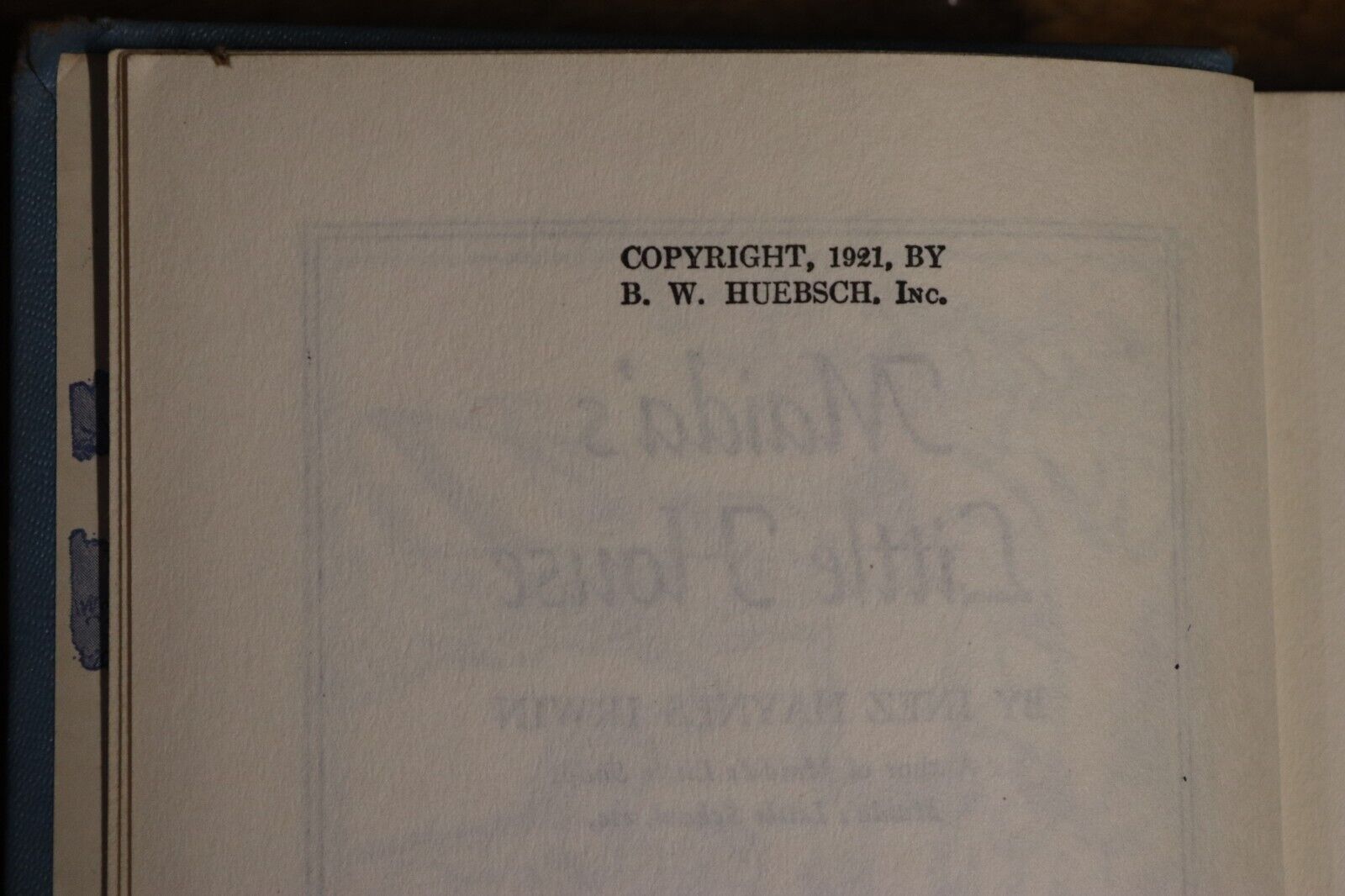 1921 Maida's Little House by Inez Haynes Irwin Antique American Fiction Book