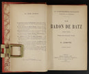 1902 Un Conspirateur Royaliste Baron de Batz Antique French Book Fine Binding-4