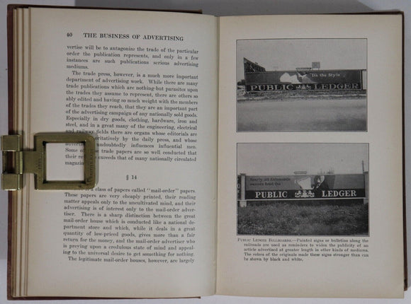 1915 The Business Of Advertising Antique Marketing & Promotion Reference Book