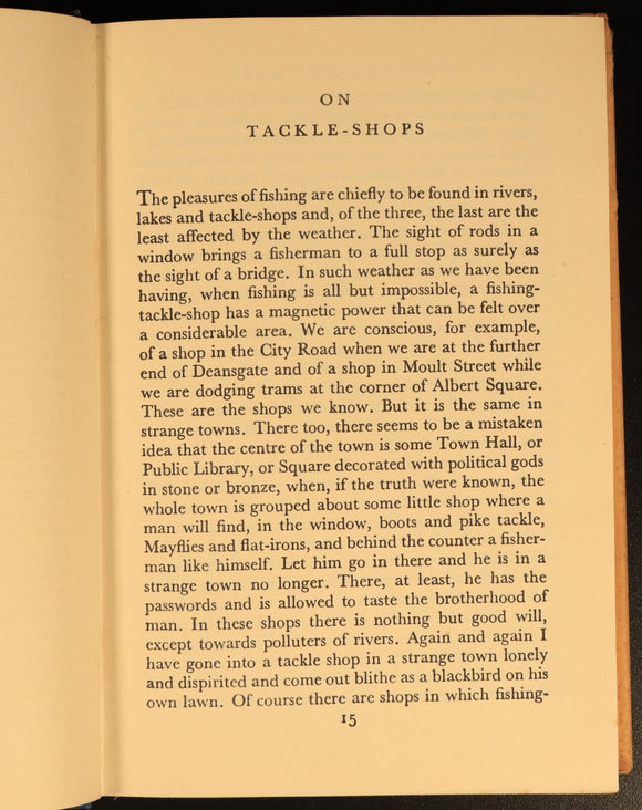 1935 Rod And Line by Arthur Ransome Antique Fishing Book Travellers Library