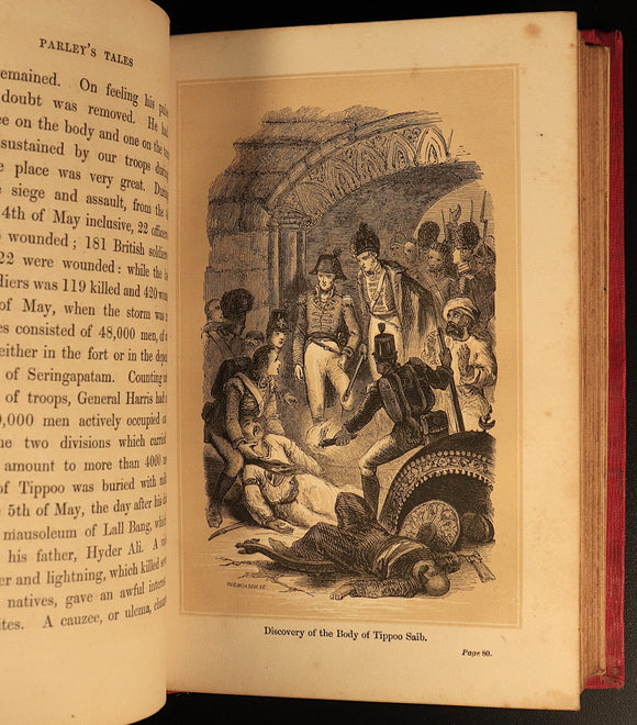 c1857 Our Oriental Kingdom by Peter Parley Antiquarian Indian History Book