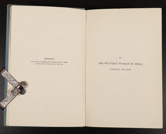 1913 Plain Tales From The Hills by Rudyard Kipling Antique Fiction Book