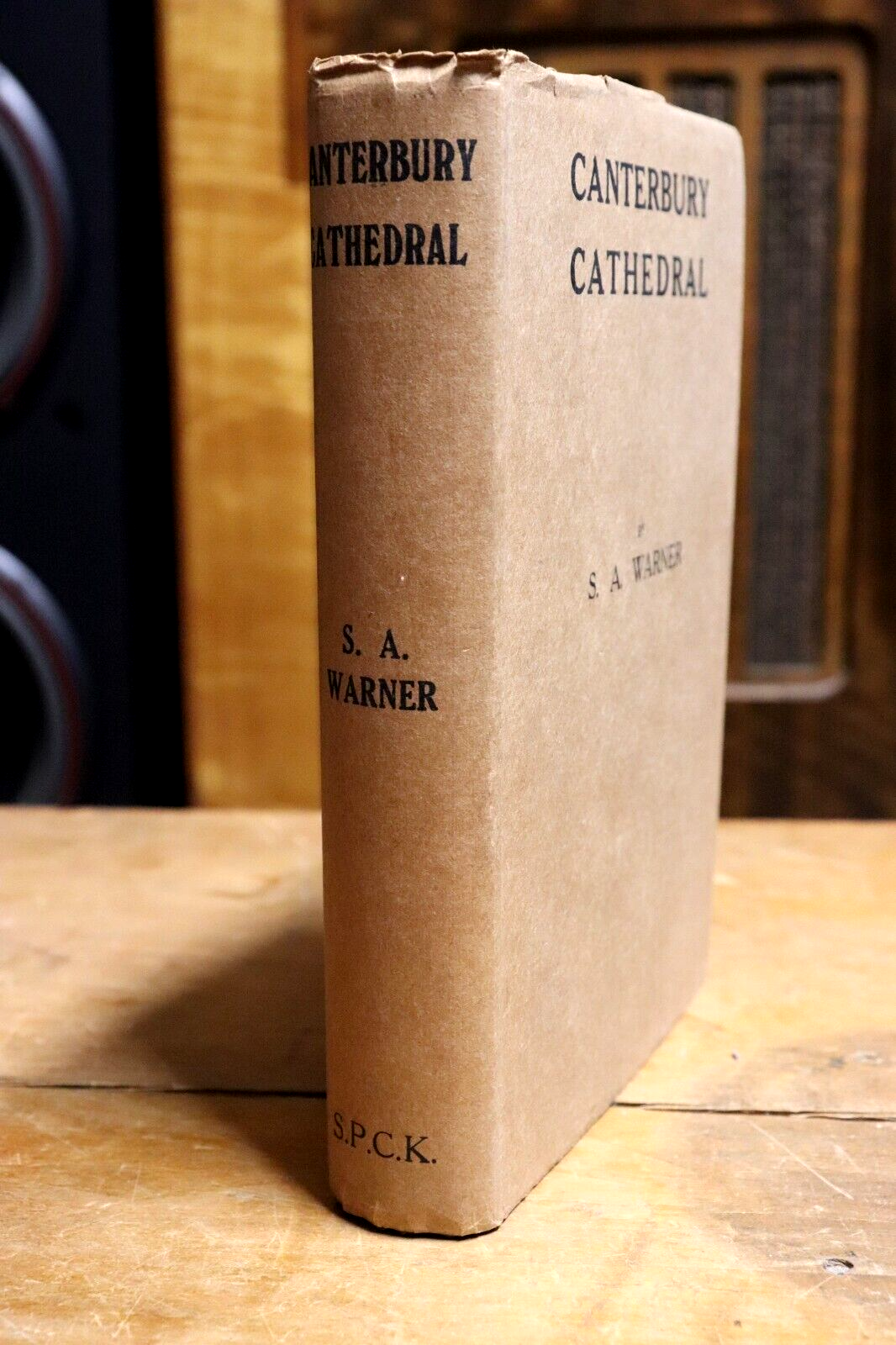 1923 Canterbury Cathedral by SA Warner 1st Edition Antique Architecture Book