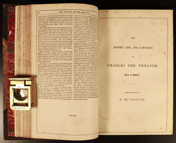 c1880 Mutiny Of The Bounty Voyage To South Seas Antique Australian History Book