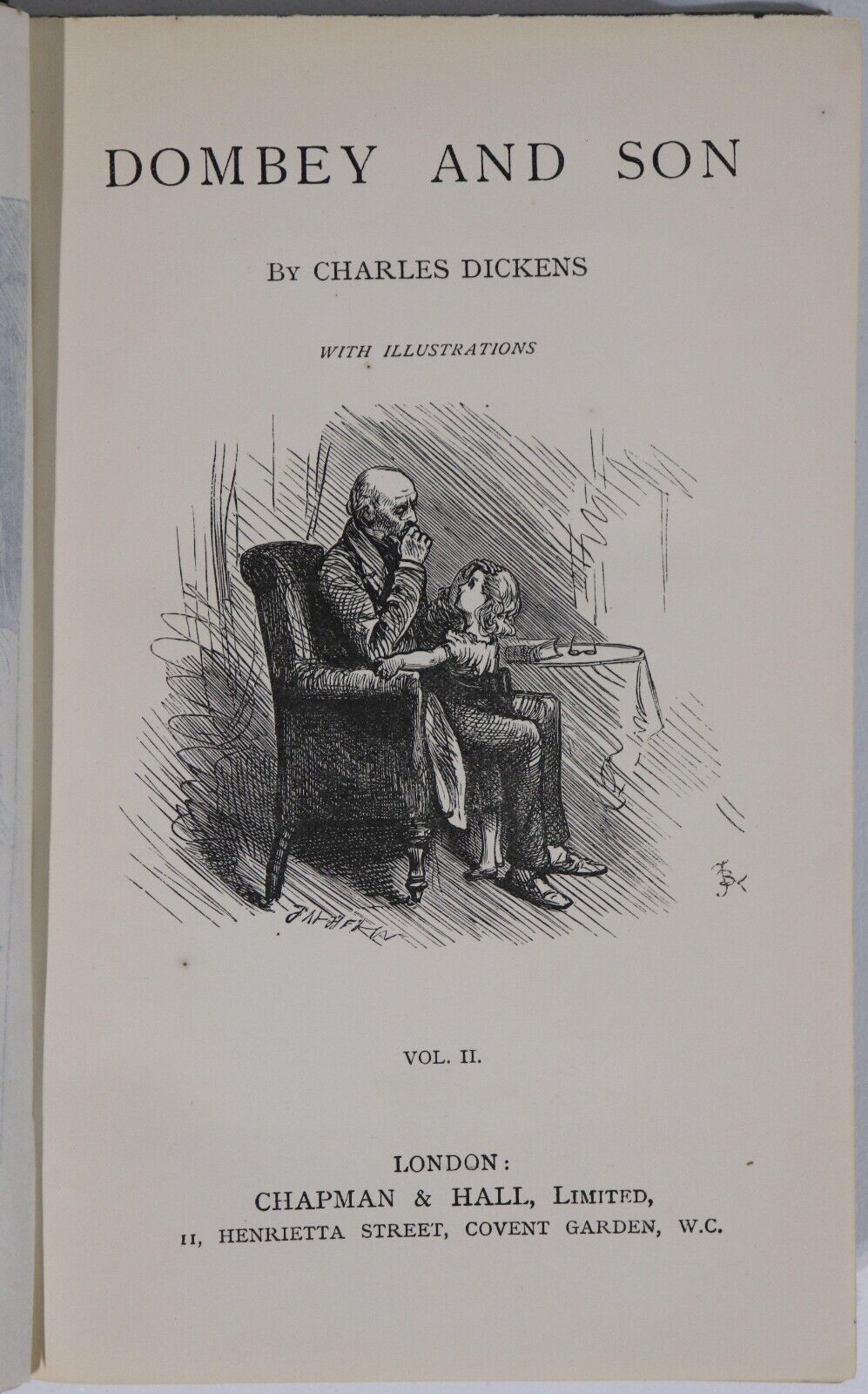 c1879 2vol Dombey And Son by Charles Dickens Antique British Fiction Book Set