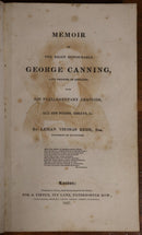 1827 Memoir Of George Canning by LT Rede Antiquarian Political History Book-3