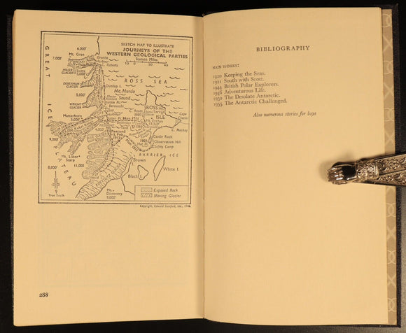 1966 South With Scott by Lord Mountevans Australian Antarctic Exploration Book