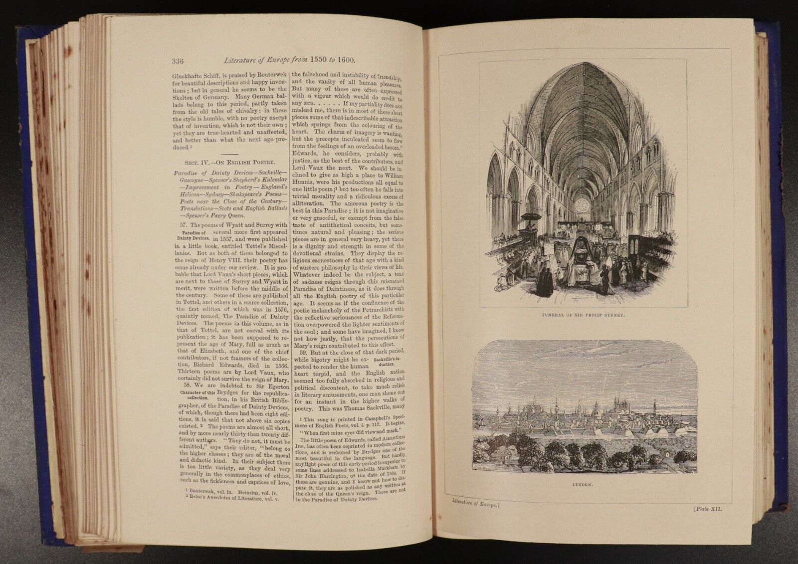 c1885 Introduction To The Literature Of Europe Henry Hallam Antique History Book