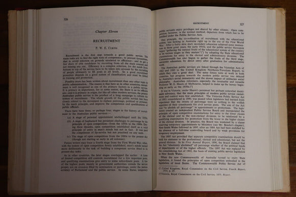 c1959 Public Administration In Australia Australian Government History Book