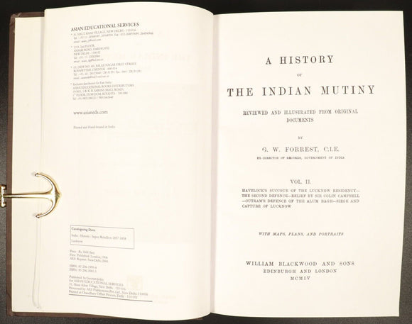 2006 3vol History Of The Indian Mutiny by GW Forrest Military History Book Set