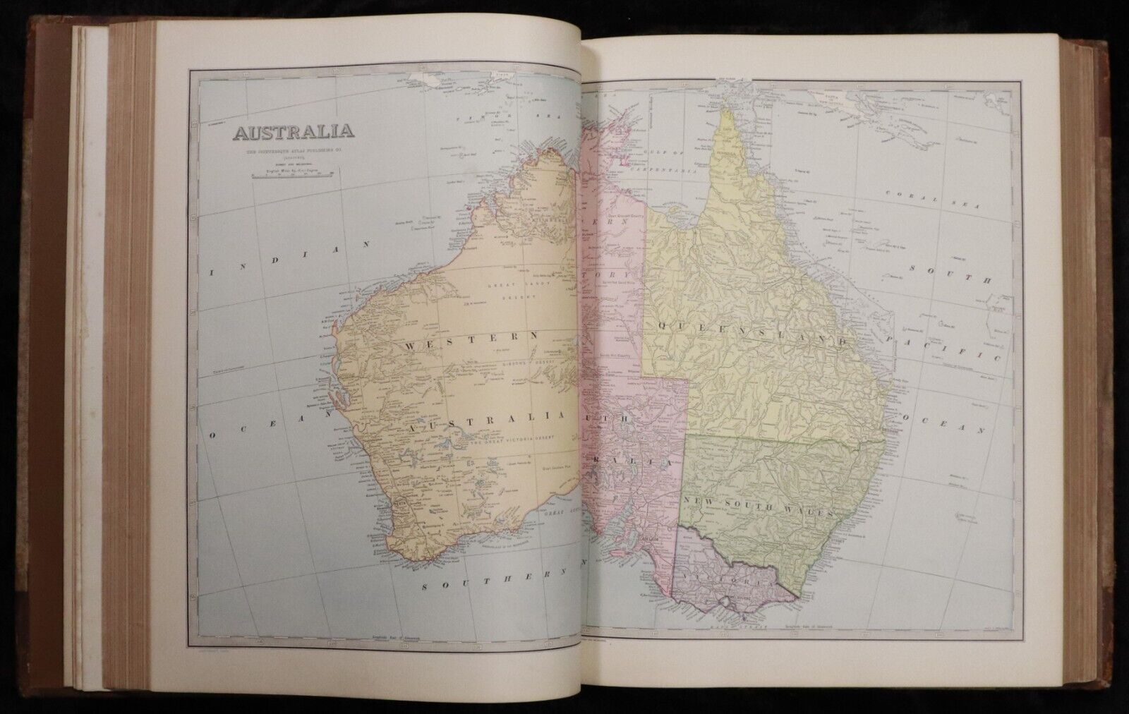 1886 2vol Picturesque Atlas Of Australasia by Andrew Garran w/NSW Railway Map