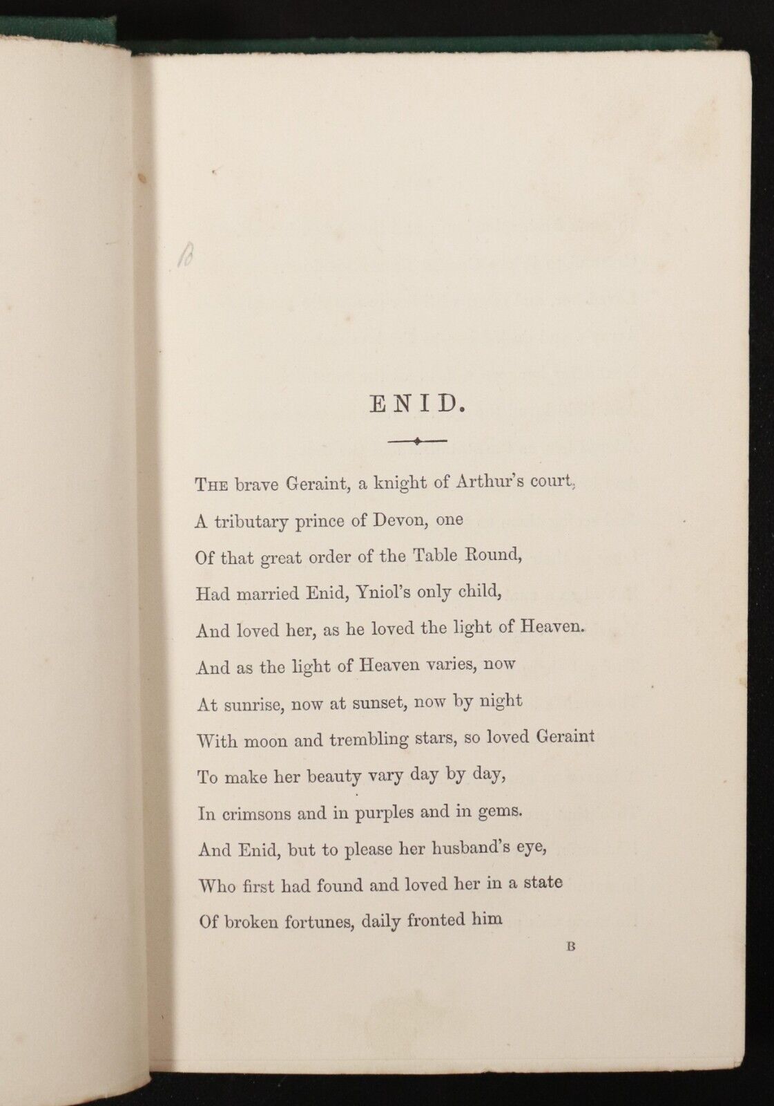 1867 Idylls Of The King by Alfred Tennyson Antique Poetry Book