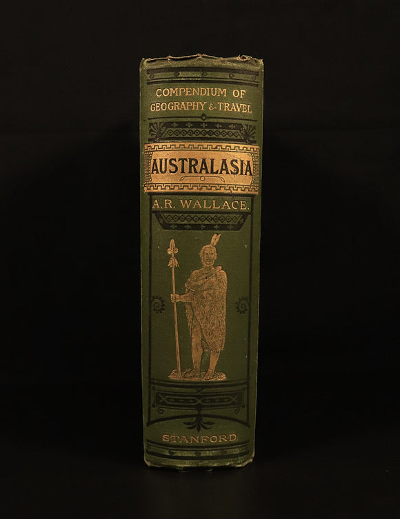 1880 Stanford's Geography & Travel: Australasia Antiquarian History Book Maps