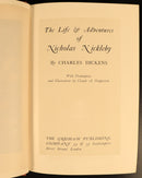 1912 Nicholas Nickleby by Charles Dickens Antique Fiction Book Gresham V4-6