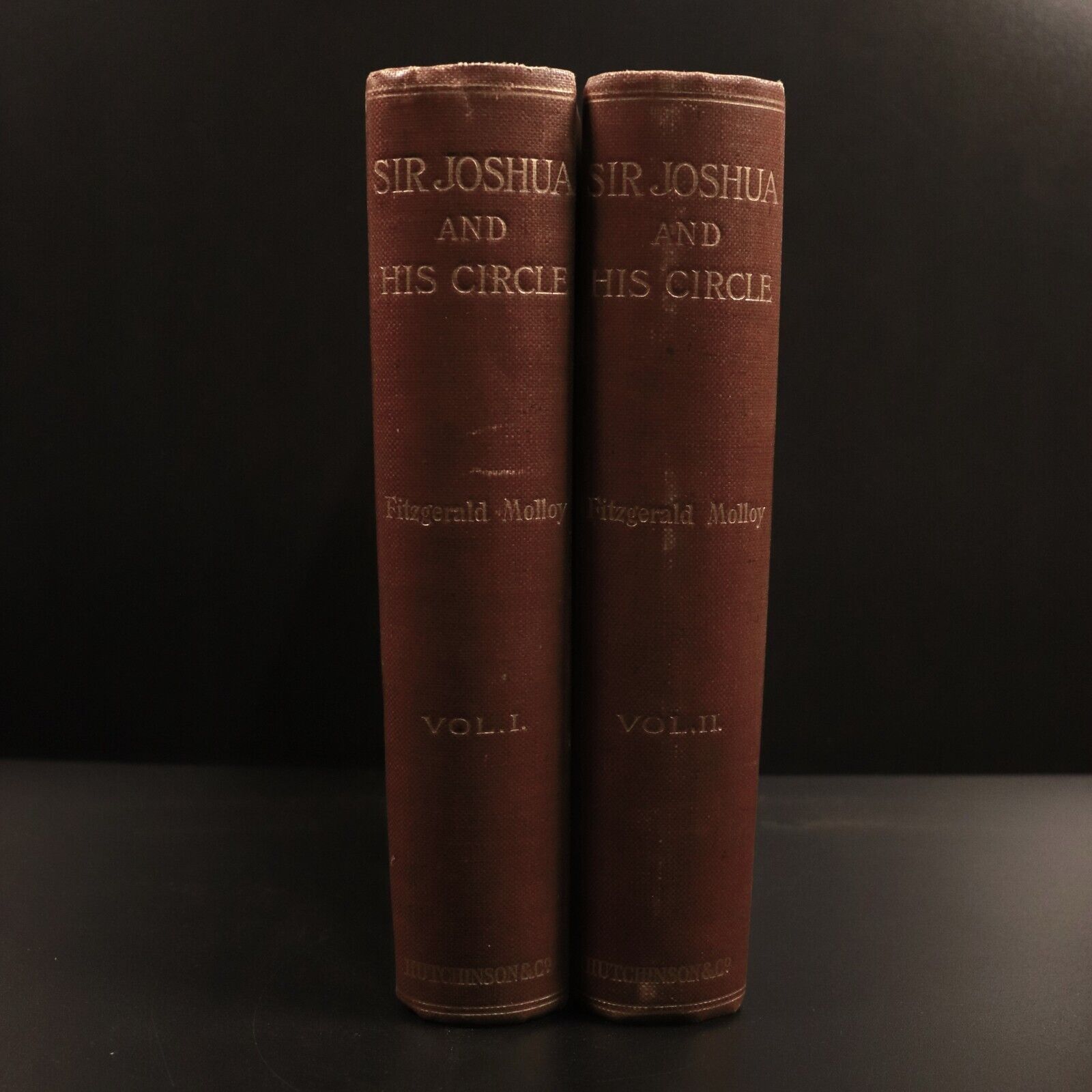 1906 2vol Sir Joshua & His Circle by Fitzgerald Molloy Antique Art History Book