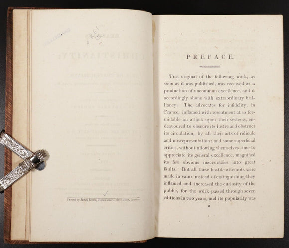 1813 3vol The Beauties Of Christianity Ex Parliament Of Victoria Antique Book