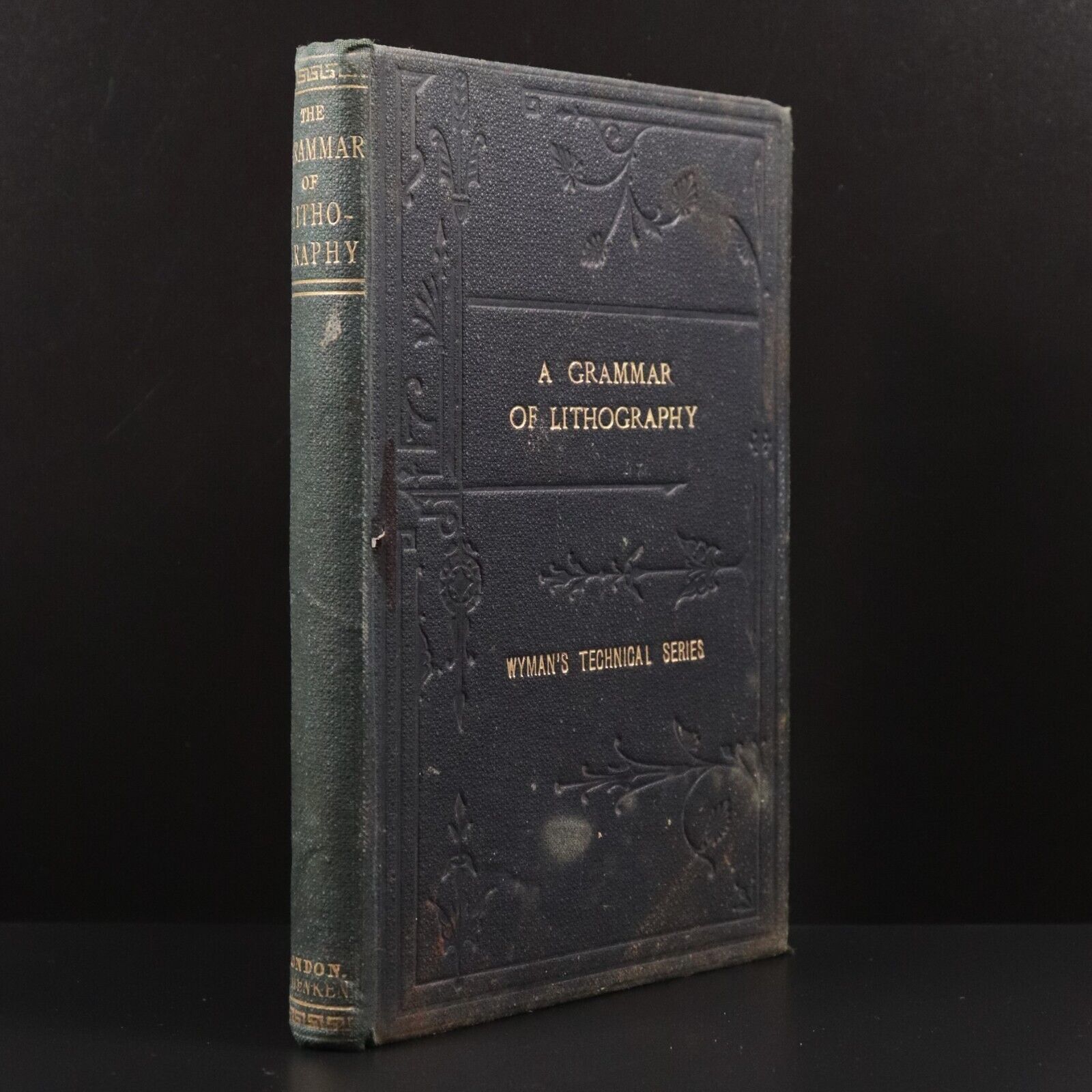 c1895 The Grammar Of Lithography by W.D. Richmond Antique Printing History Book