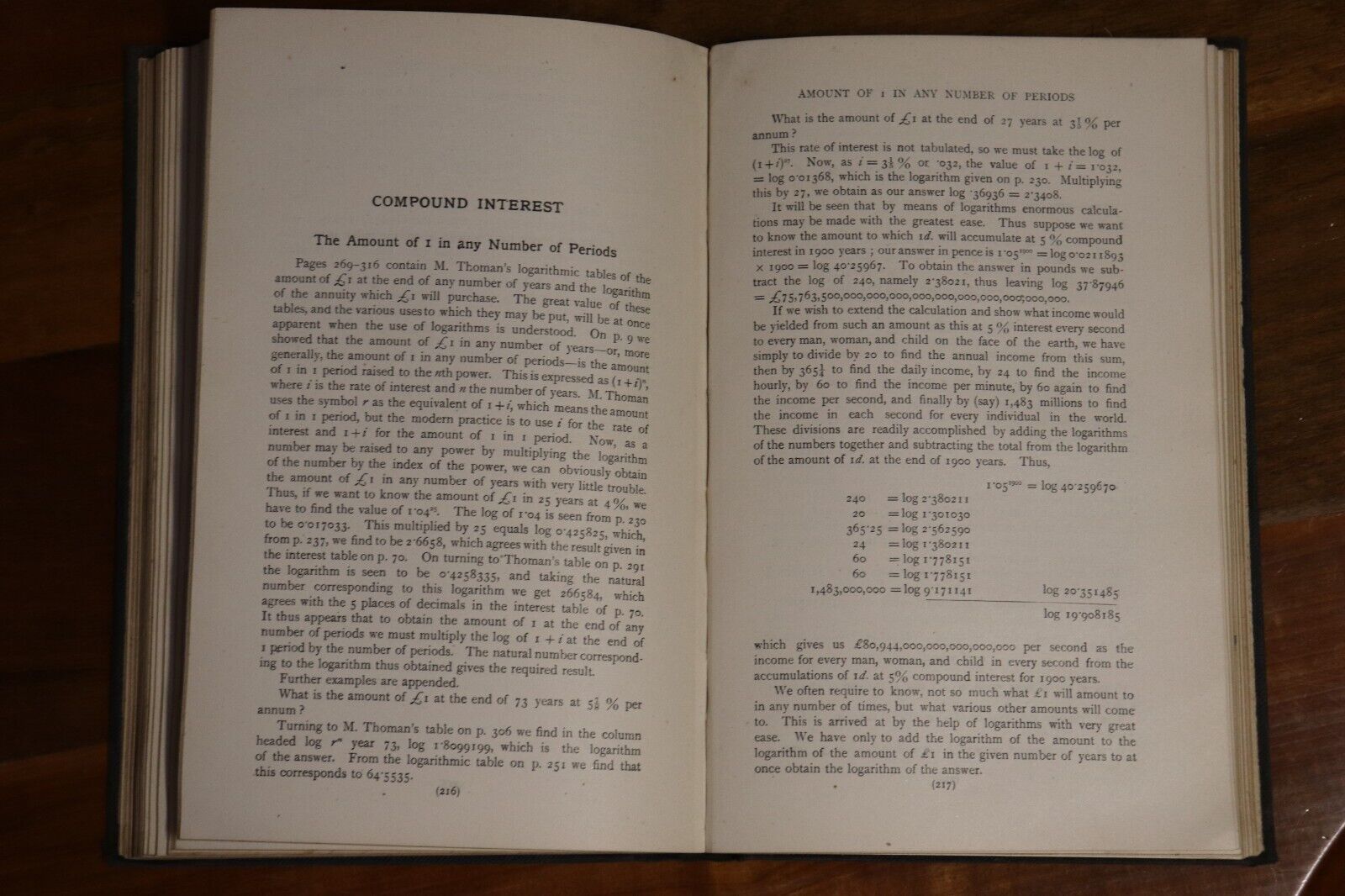 1920 Inwood's Tables For Estates & Properties Antique Finance History Book