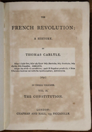 c1870 3vol The French Revolution: A History by Thomas Carlyle Antiquarian Books-7