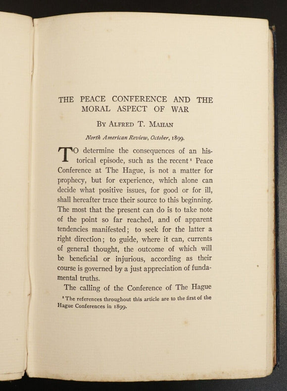 1907 Some Neglected Aspects Of War by A.T. Mahan Antique Military History Book