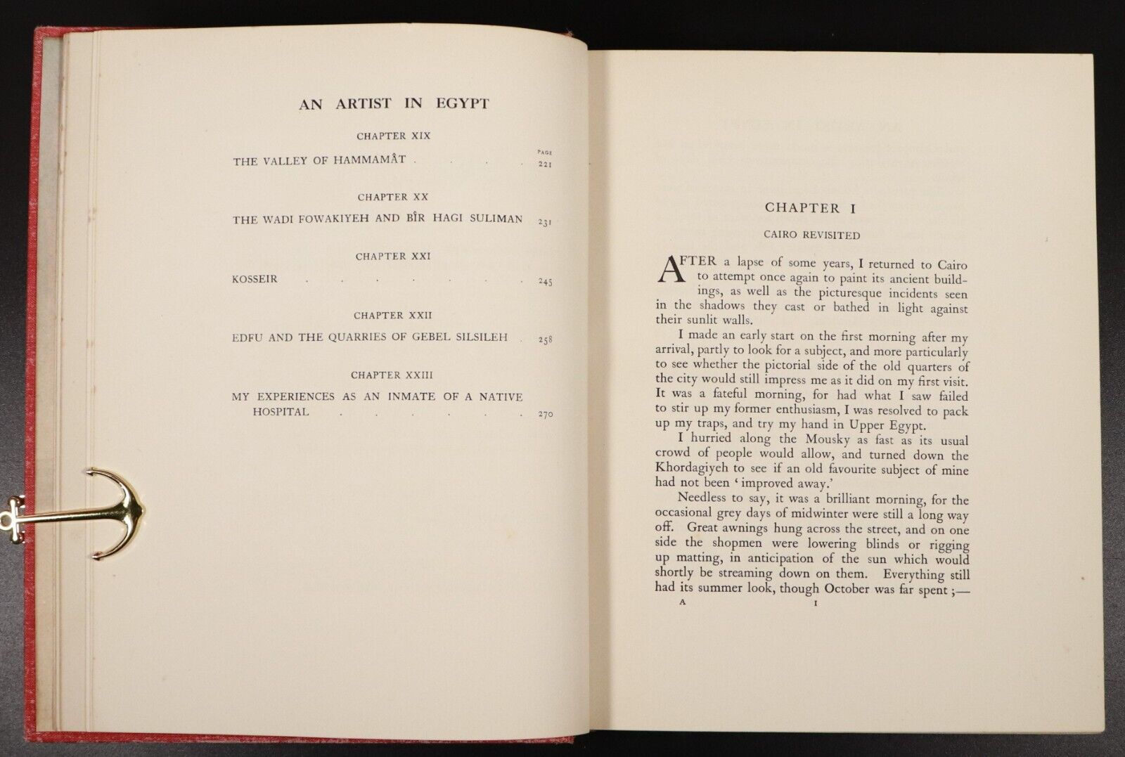 1912 An Artist In Egypt by Walter Tyndale Antique Art History Book Egypt 1st Ed