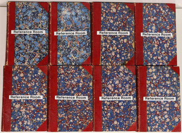 c1876 8vol The Annual Register For Years 1876 to 1894 Antique History Books